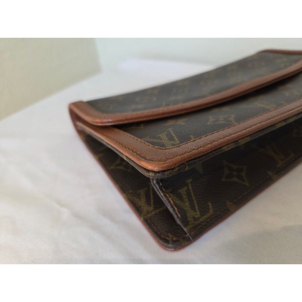 Louis Vuitton Dame Pochette GM Monogram Canvas Vintage Clutch Bag Vintage - Picture 6 of 13